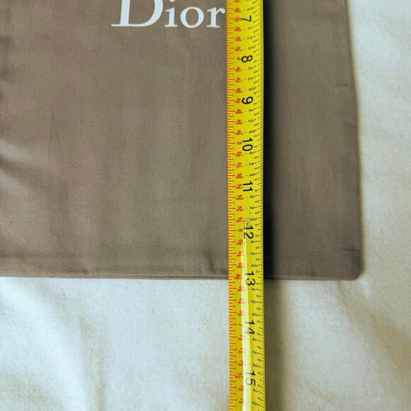 Authentic Dior Logo Dark Gray Drawstring Dust Bag Storage Travel 13”x8.5” - Picture 6 of 6
